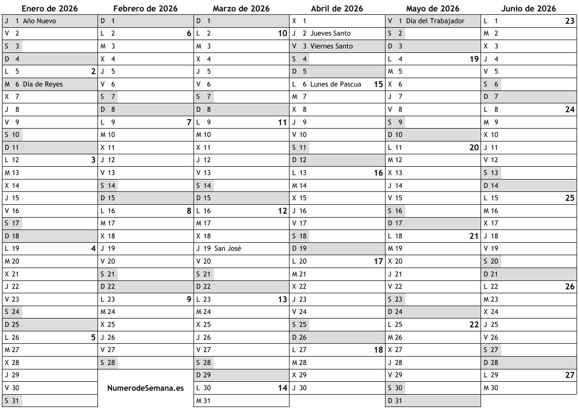 calendario-para-2026-con-d-as-festivos-e-n-meros-de-semana-almanaques